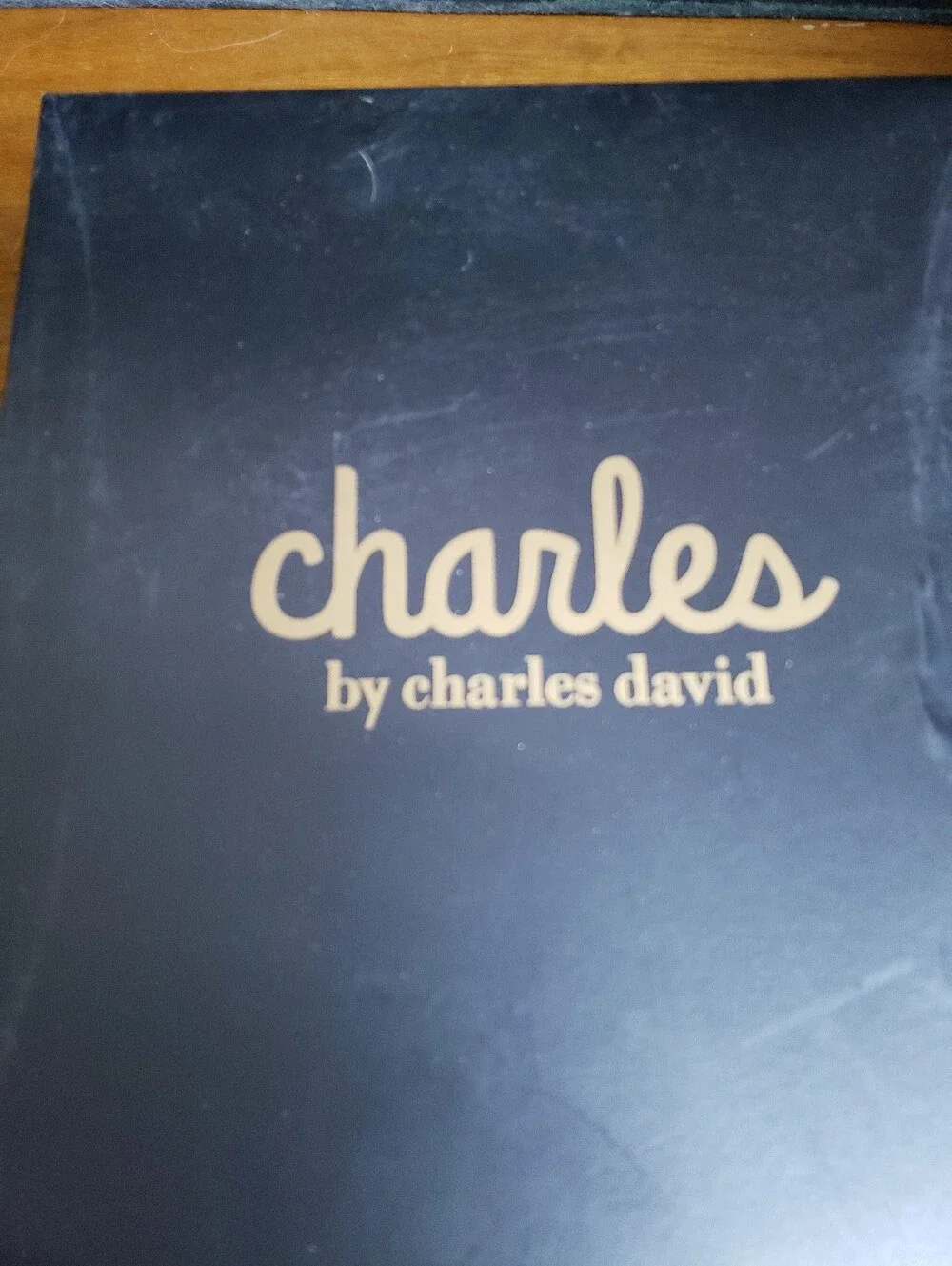 Charles David navy suede